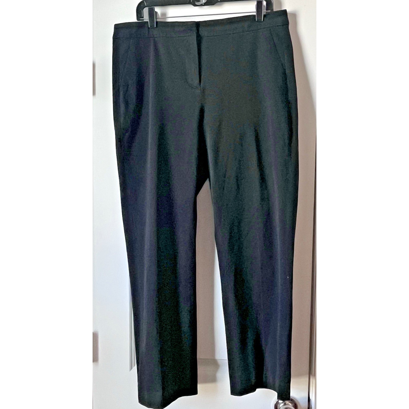 J.Crew 14t Black Wide Leg Ankle Pants Re-Imagined Career Trouser